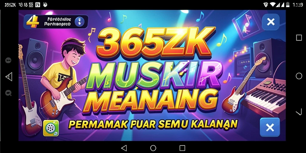 Tampilan gameplay menarik dengan interaksi musik yang seru.
