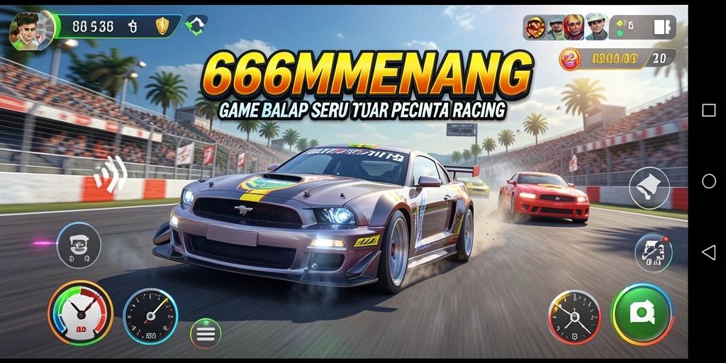 Gameplay seru dan mendebarkan dalam balapan