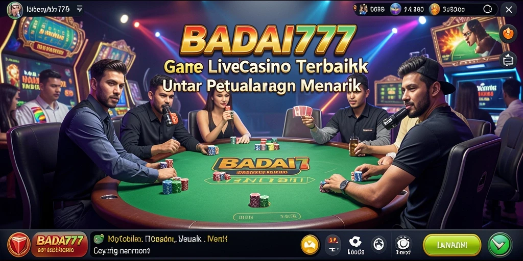 Gameplay Live Casino yang mendebarkan di <strong>BADAI777</strong> dengan dealer profesional.