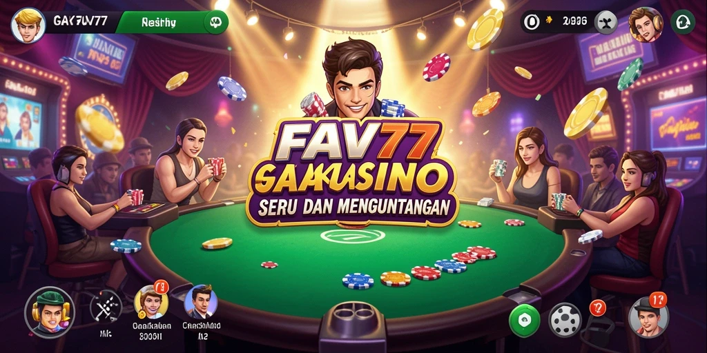 Tampilan gameplay kasino yang menarik di FAV77.