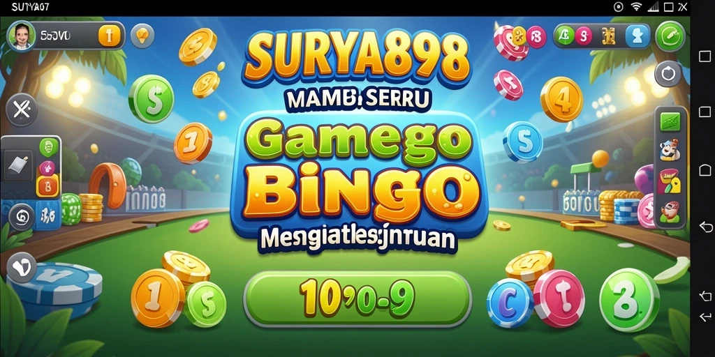 Tampilan menarik dari gameplay Bingo di SURYA898.